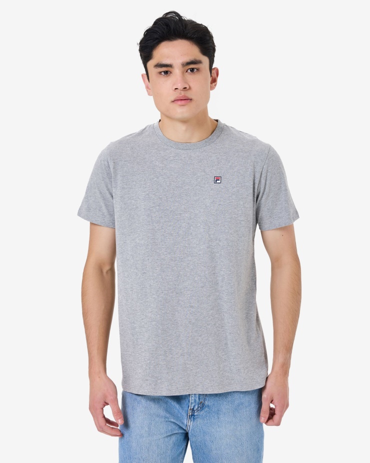 Fila Pánský Odznak Dědictví 2.0 Tee Grey Marle