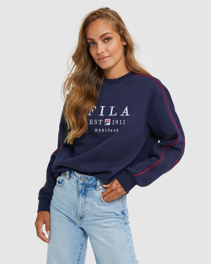 Unisex Dědictví Crew New Navy Fila