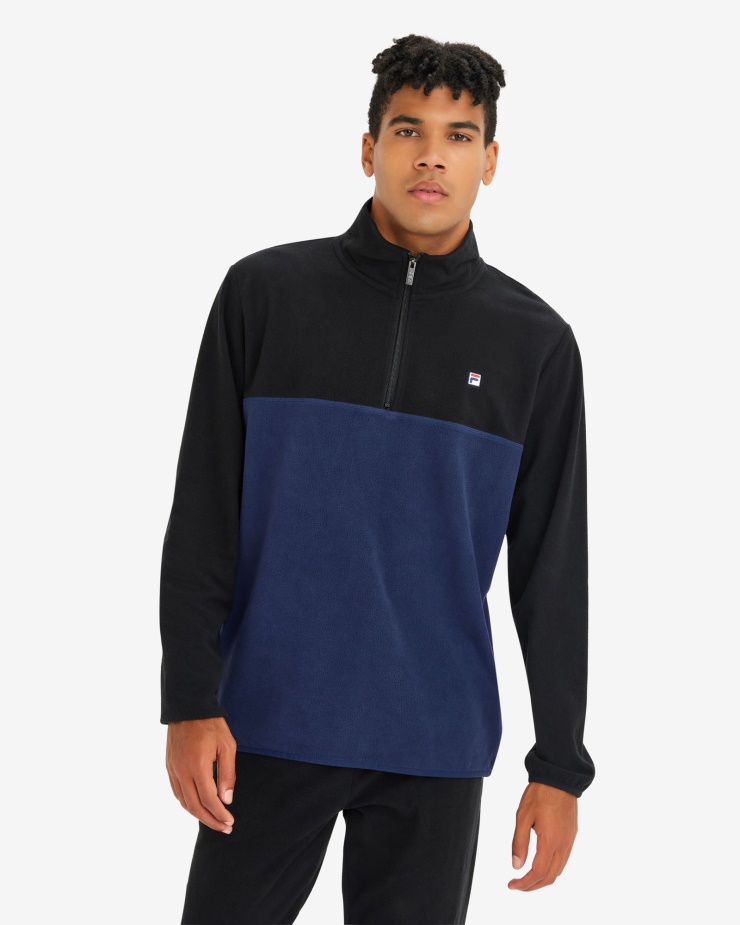 Pánské David Qtr Zip New Navy Fila
