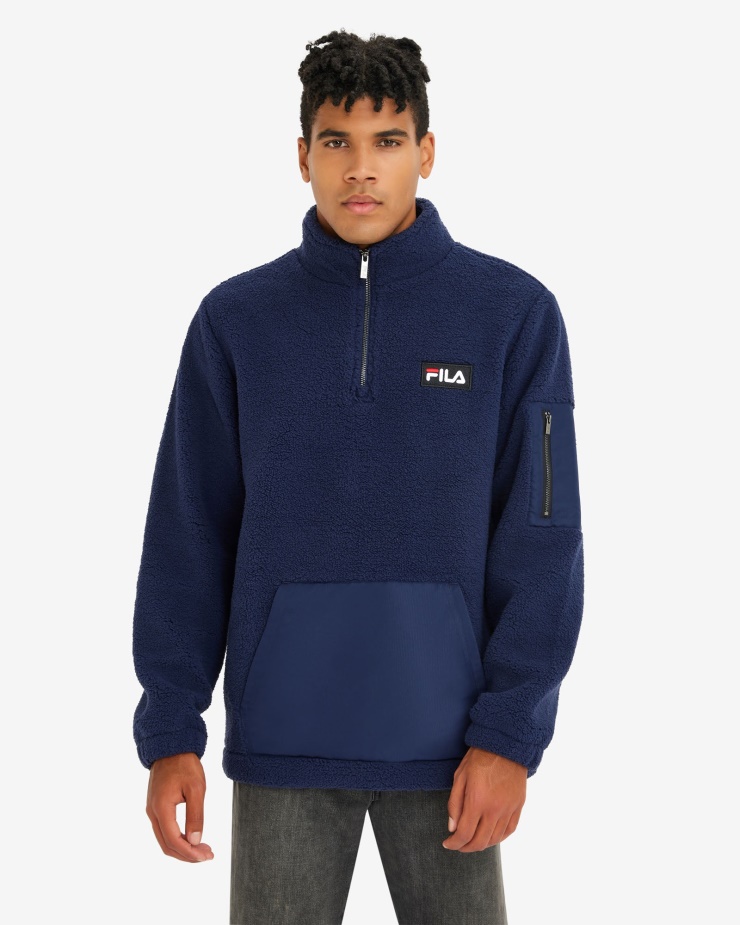 Nové Námořnické Pánské Cole Teddy Qtr Zip Fila