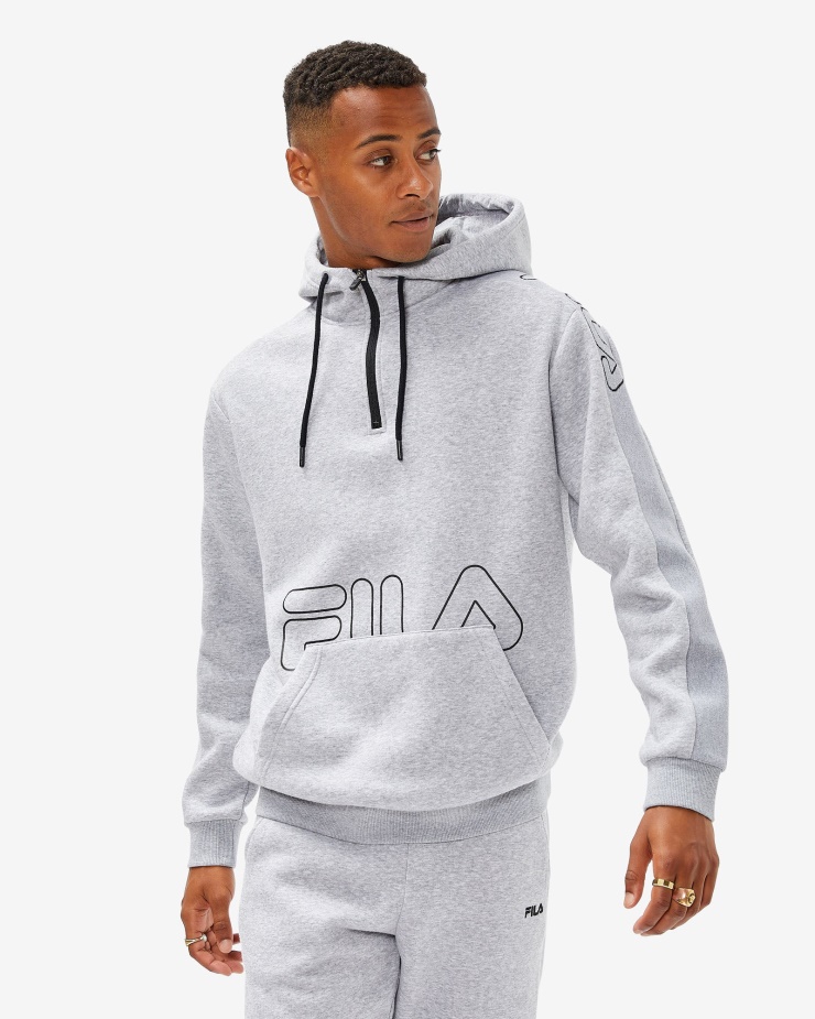 Fila šedá Marle Pánská Jay Qtr Zip