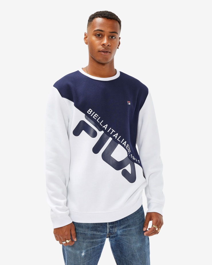 Bílá Fila Unisex Monaco Crew