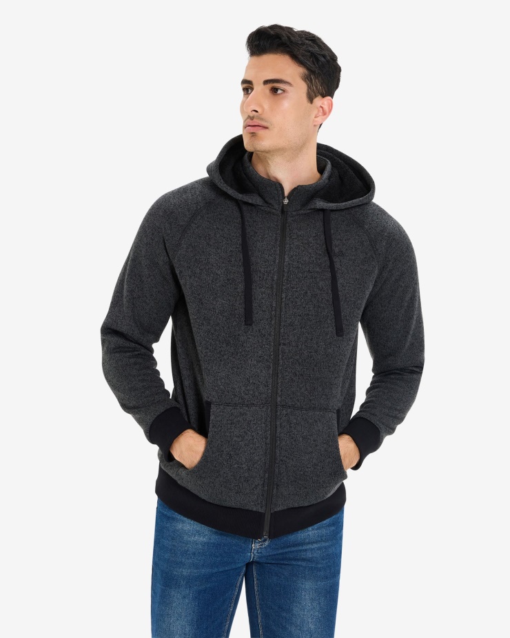 Unisex Romano Bunda Na Zip černá Marle Fila