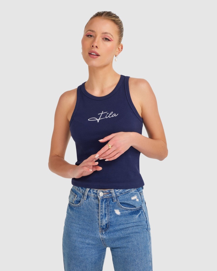 Dámské Cinzia Rib Tank New Navy Fila