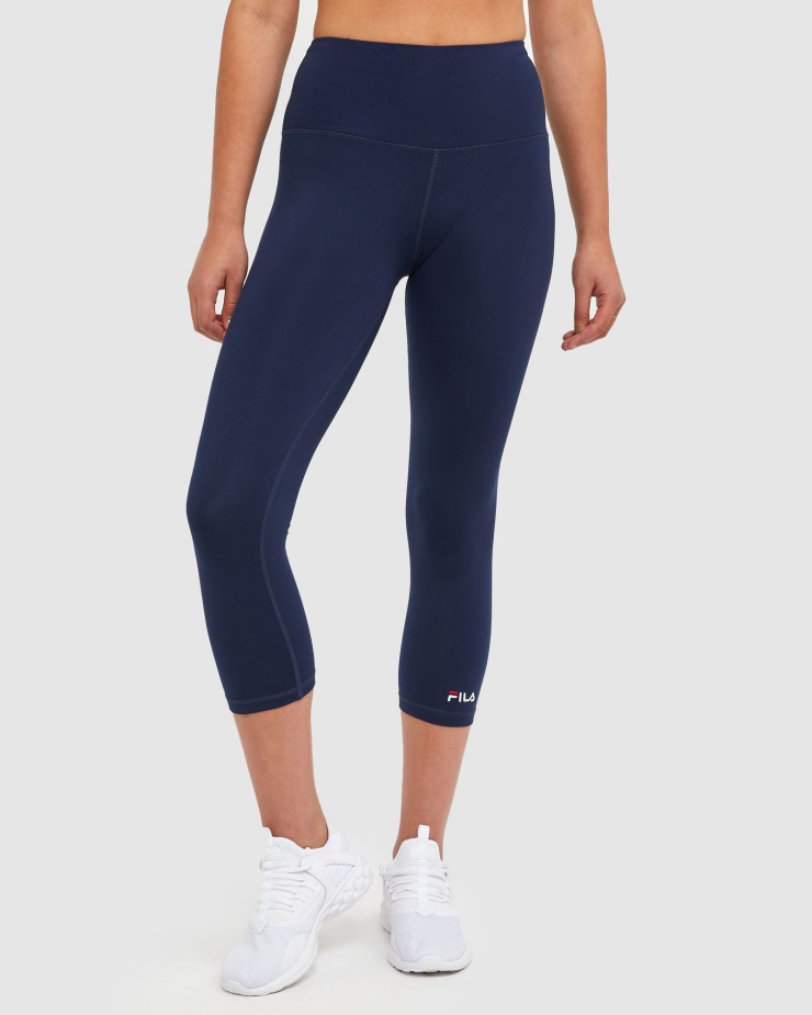 Klasické Dámské 3/4 Punčochové Kalhoty Fila New Navy
