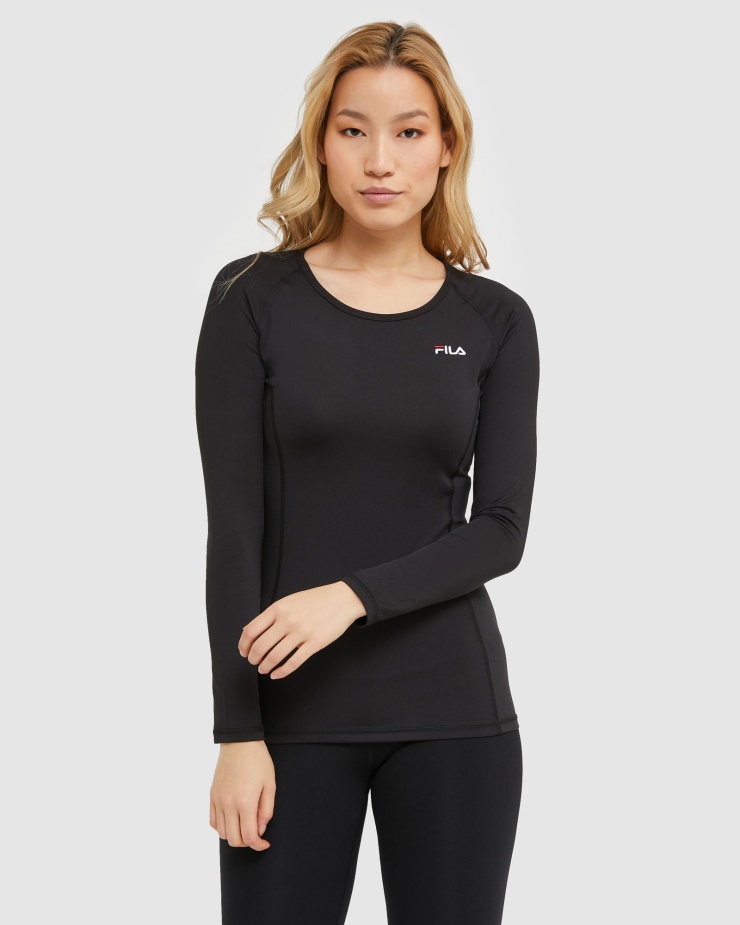 Fila Classic Dámské L/s Tričko černé