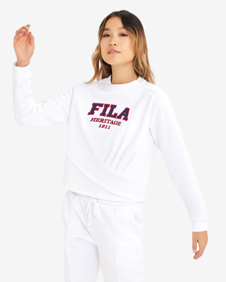 Fila Bílá Dámská Serena Crew