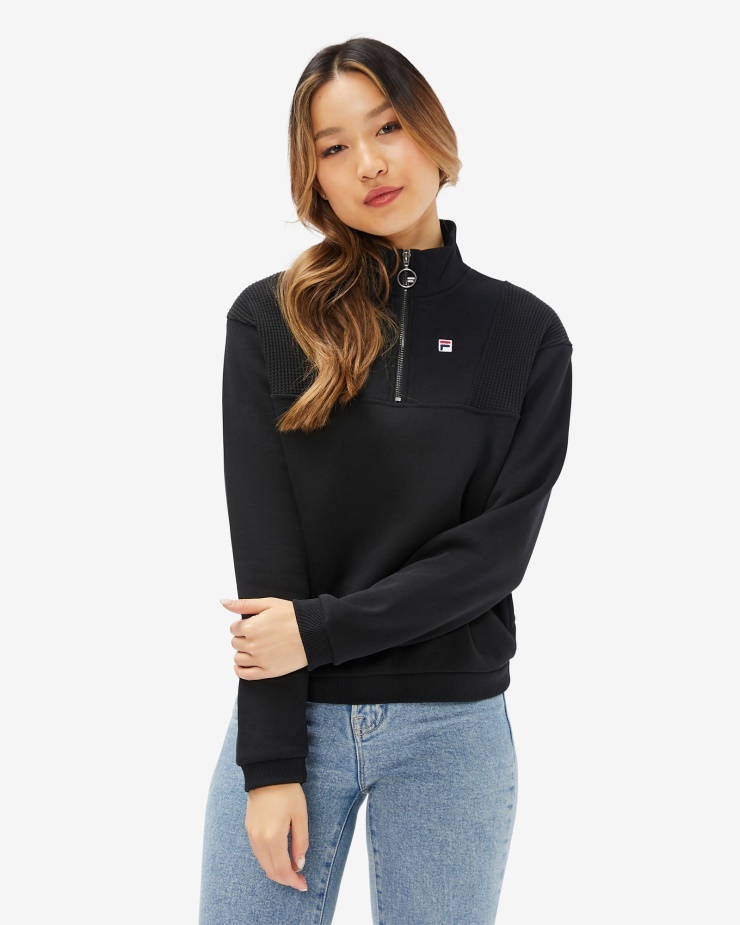 Dámská Placka Qtr Zip Fila černá