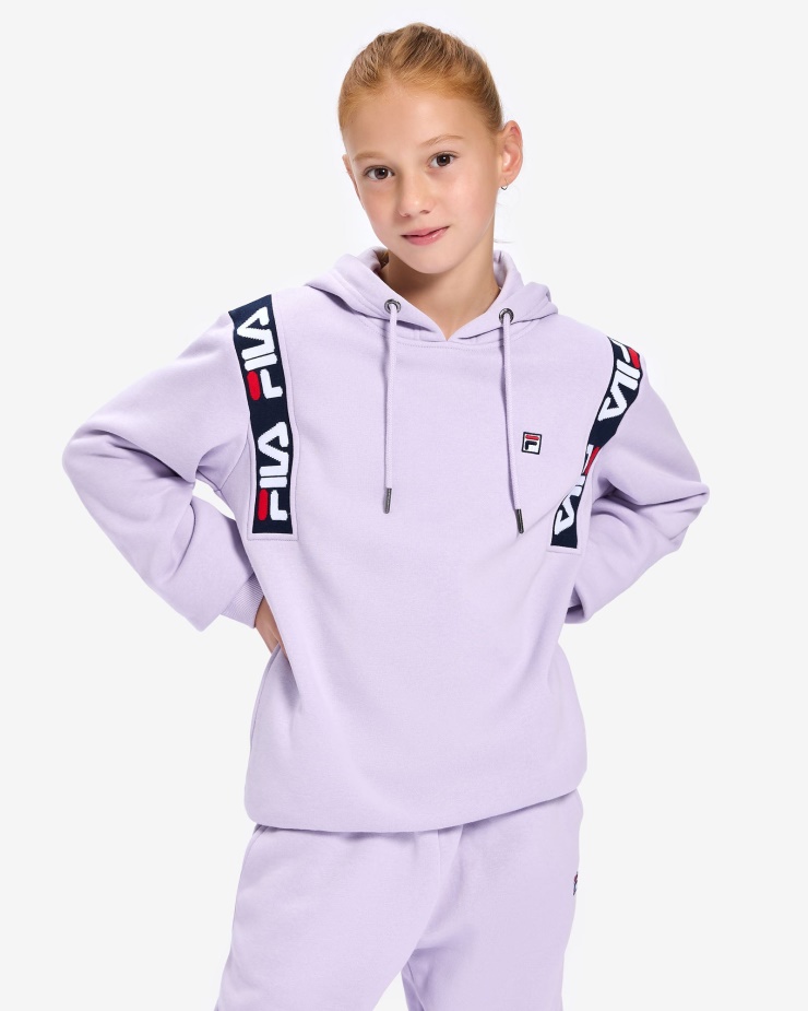 Fila Dětský Odznak 2.0 Kapuce Pastelově Lila