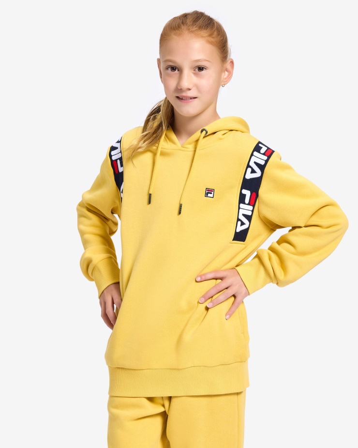 Zamlžený žlutý Dětský Odznak 2.0 Kapuce Fila