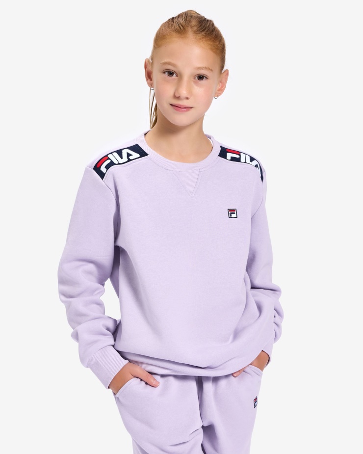 Pastelově Lila Fila Dětský Odznak 2.0 Crew