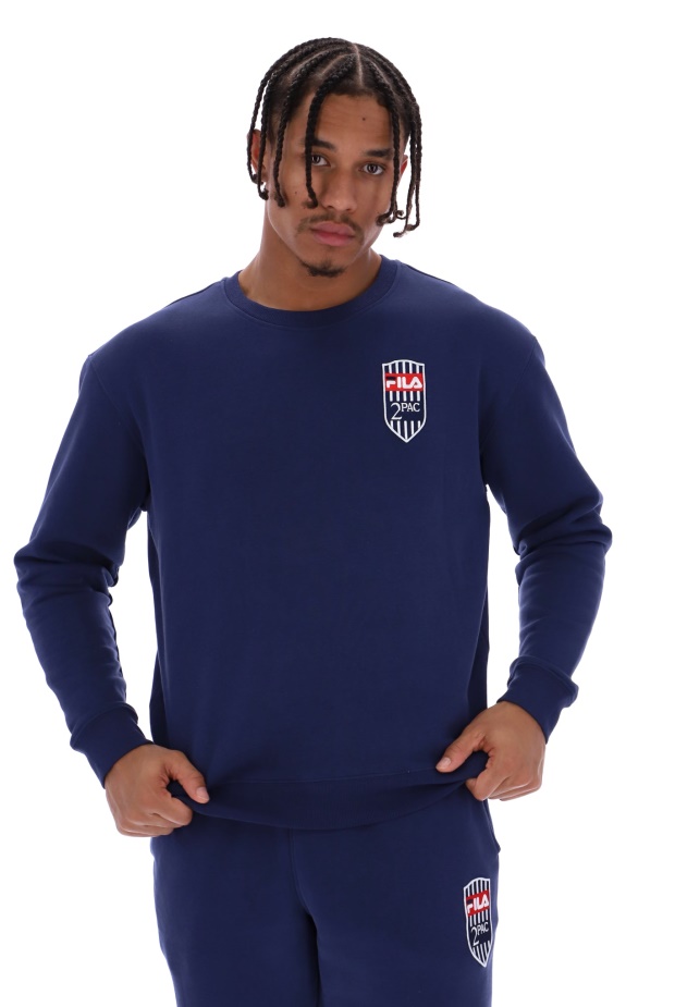 Fila Tupac Fleecová Záplata Crew Svetr