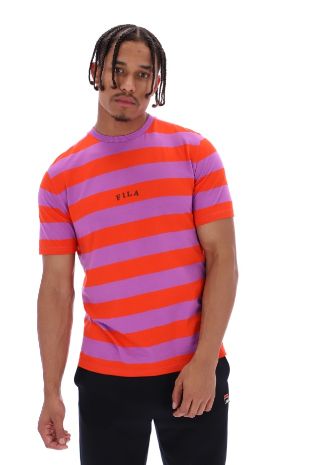 Unisex Nadměrné Pruhované Tričko Fila Barney