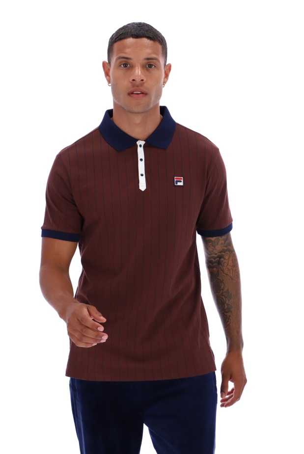 Fila Bb1 Klasické Vintage Pruhované Módní Polo
