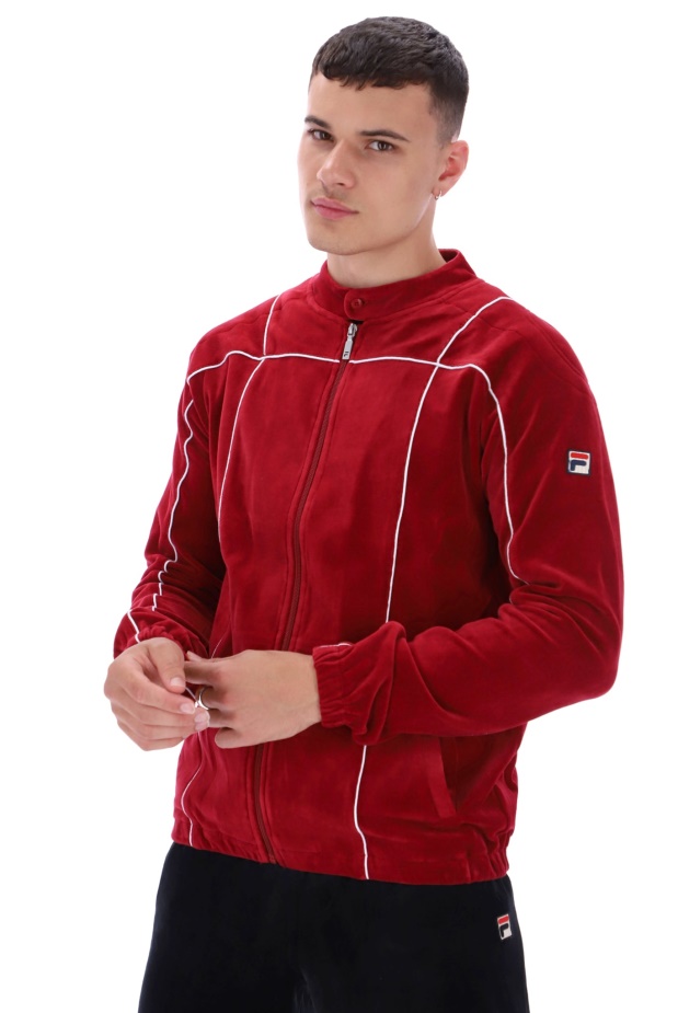 Klasický Velurový Svršek Z Fila Tusk