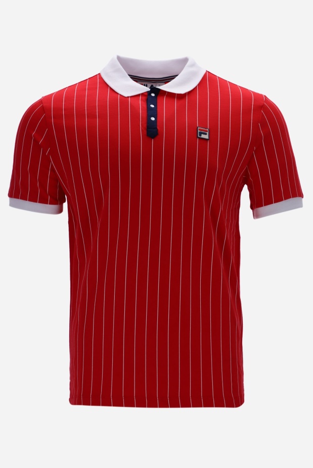 Bb1 Klasické Vintage Pruhované Polo Fila Móda