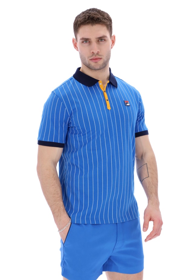 Bb1 Klasické Vintage Speciální Pruhované Polo Fila