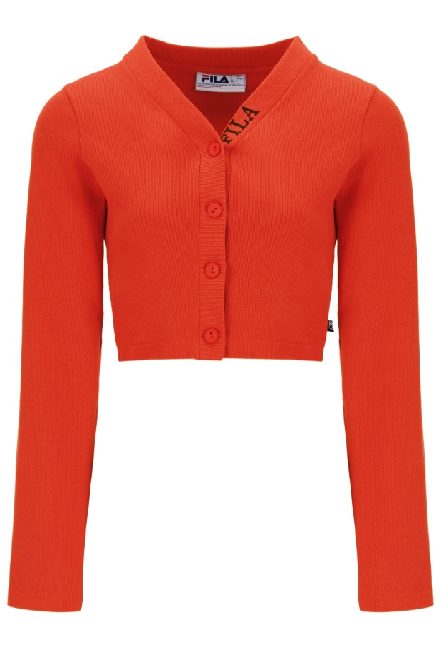 Fila Zara Dámská Silná žebrovaná Crop Fashion Cardigan