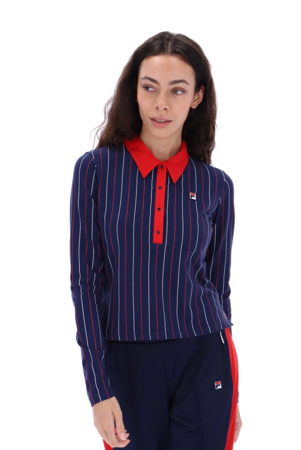 Fila Jada Polo Top Bb1 S Dlouhým Rukávem